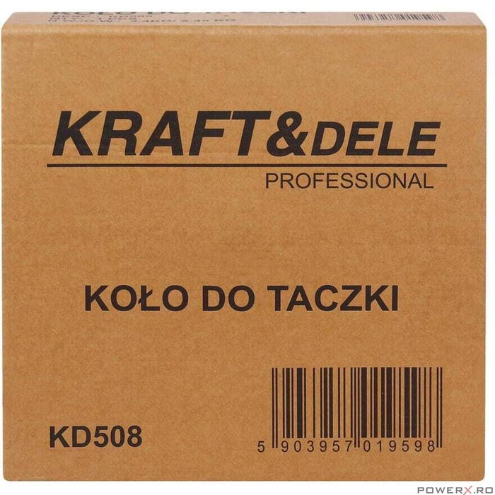 Roata pentru roaba cu rulment, 16", anvelopa 4.80/4.00-8, Kraft