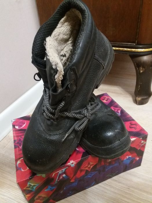 Ботинки кожаные зима