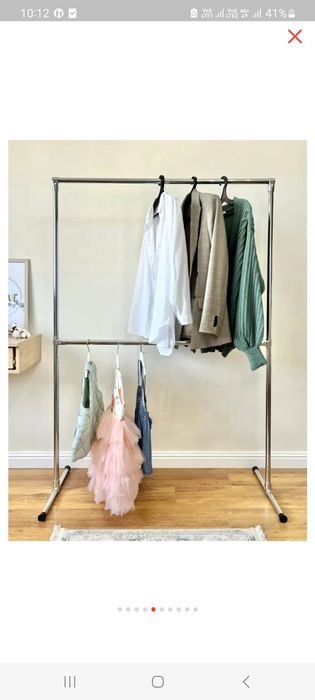 Стойка для одежды, вешалка, вешала, рейлы