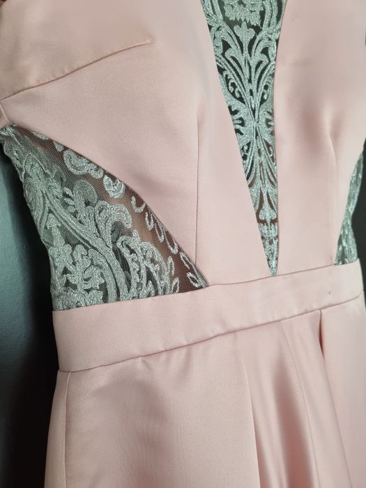 Rochie de seara roz pudra