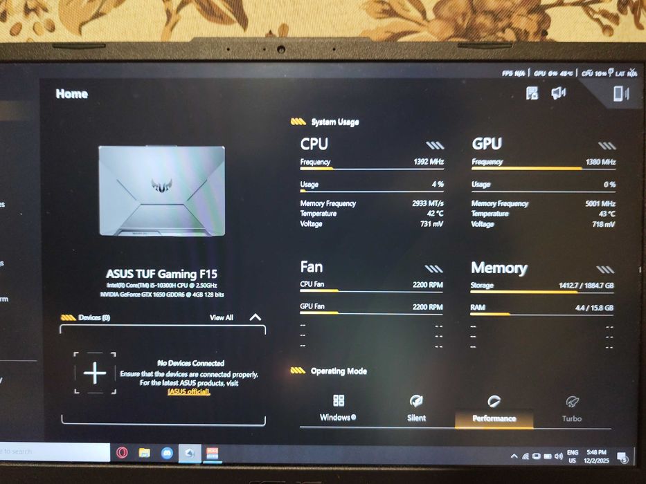 Asus tuf gaming laptop f15