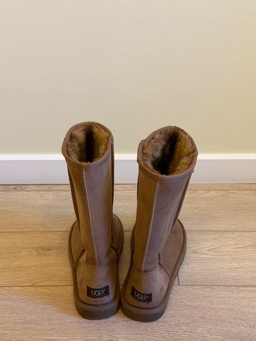 Новые высокие угги UGG, размер 40, коричневые