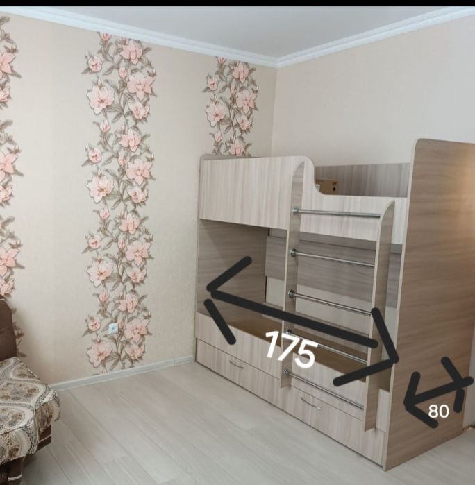 Кровать 3х ярусная 80×175