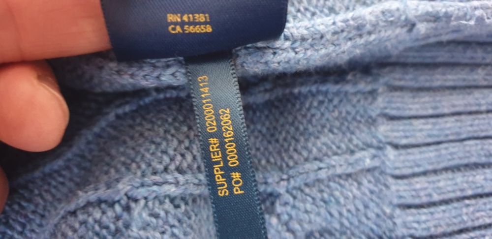 POLO Ralph Lauren Cable Cotton / Knit  XL НОВО! ОРИГИНАЛ! Мъжки Пулове