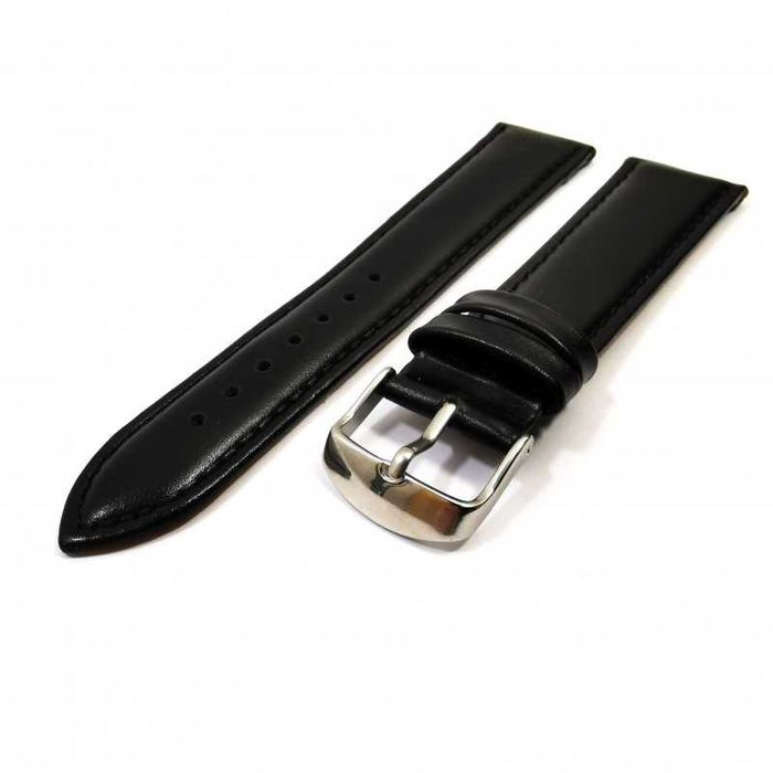 Curea Ceas Fossil Casio Seiko din Piele Naturală Neagra 22mm