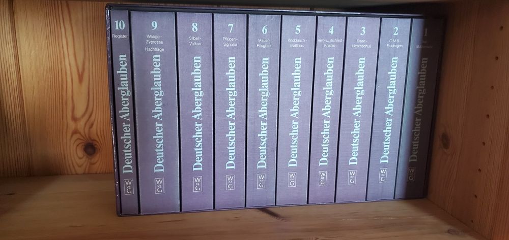 Handwörterbuch des deutschen Aberglaubens
Herausgegeben von: Eduard Ho