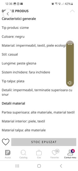 Ghete de zăpadă Kickers,măr.36, noi,cu etichetă