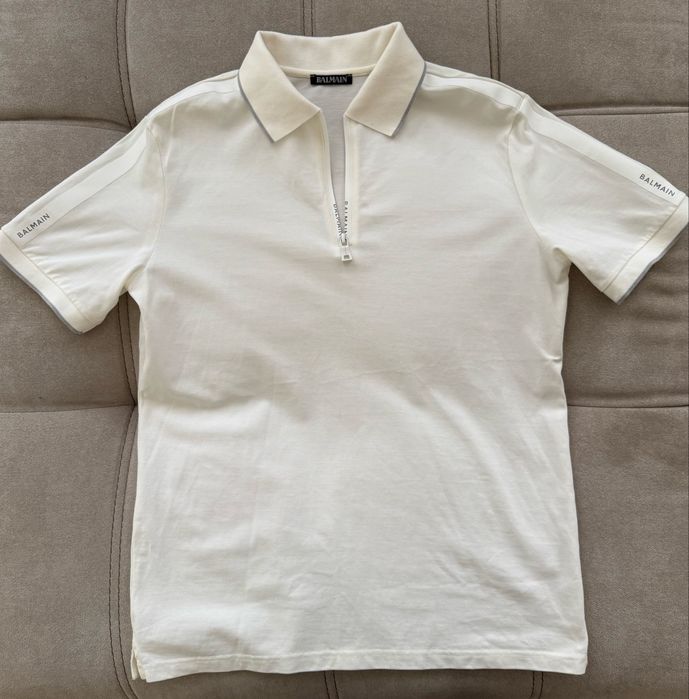 Оригинал Поло Balmain Paris Zip-up