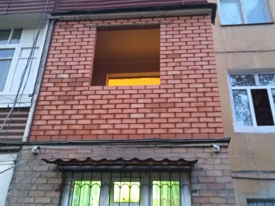 Кладка балкона.Кладка кирпичей быстро и качественно
