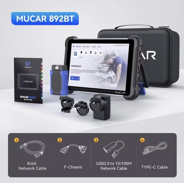 MUCAR 892BT професионалена диагностика с изкуствен интелект