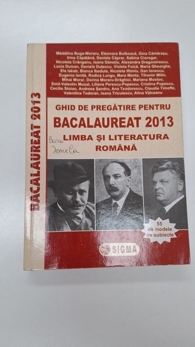 Donez cărți pregătire bac 2013