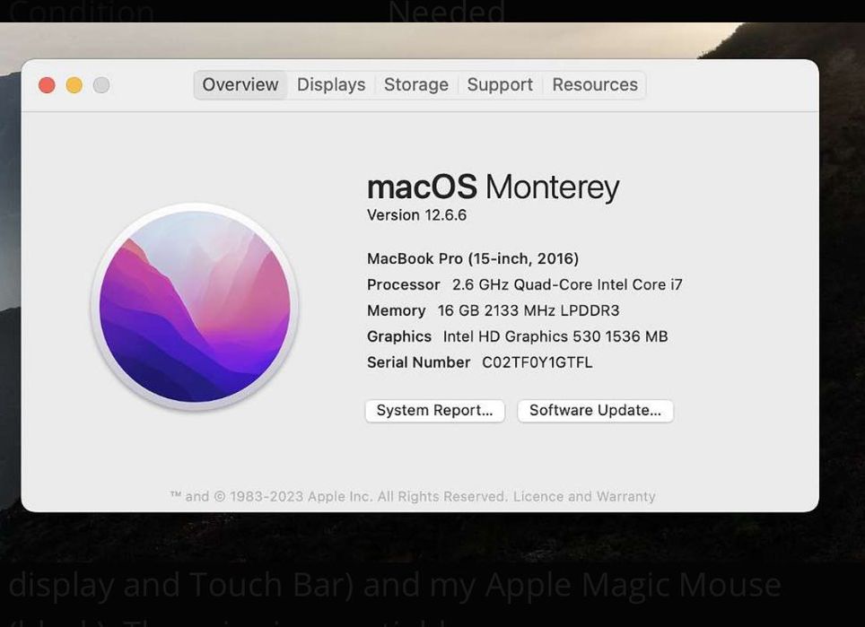 Macbook Pro 15 i7 (с нов екран и клавиатура)