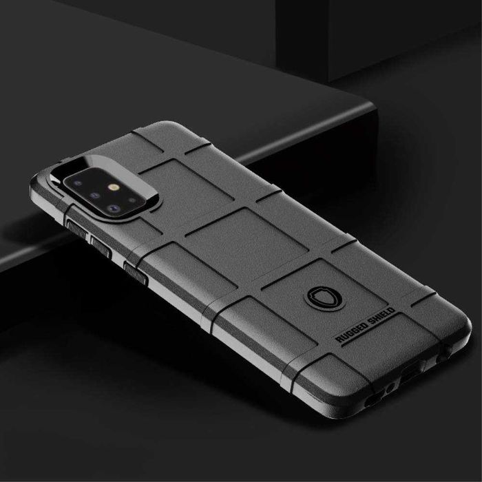 Husa gel carbon piele antisoc +Folie Galaxy A71 A51 S20 Ultra M30s A41