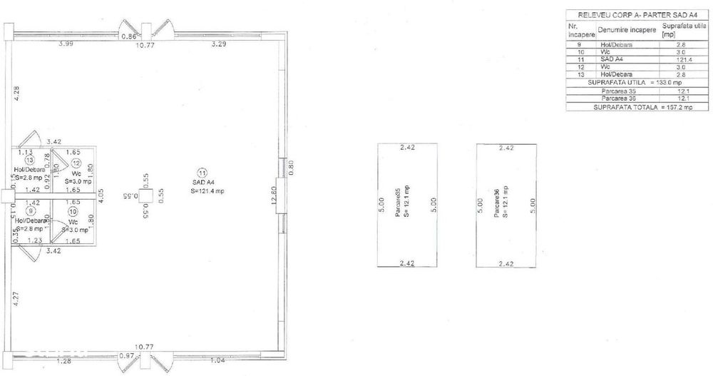 Spatii comerciale cu suprafete intre 60 - 153 mp - Comision 0%