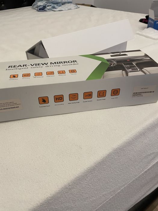 Oglinda retrovizoare 2k si camera fata spate display auto linii ghidaj