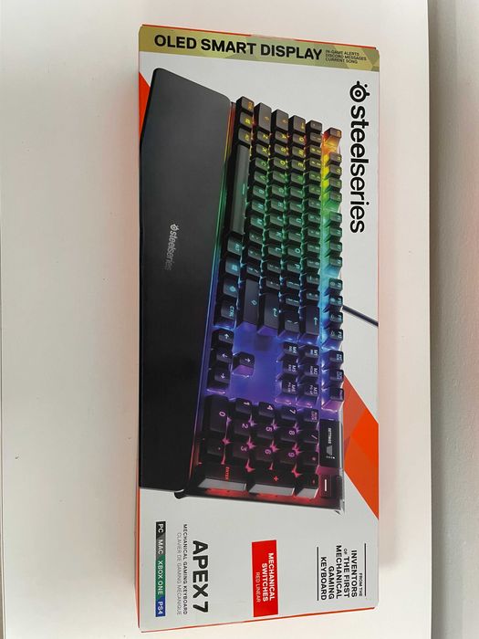 Tastatura gaming mecanica SteelSeries Apex 7, switch red NOUA