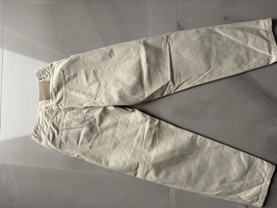 pantaloni de blugi Massimo Dutti crem marimea 40