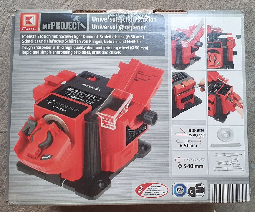 Dispozitiv de ascutit multifunctional pentru cutite, foarfece, dalti SIGILAT
