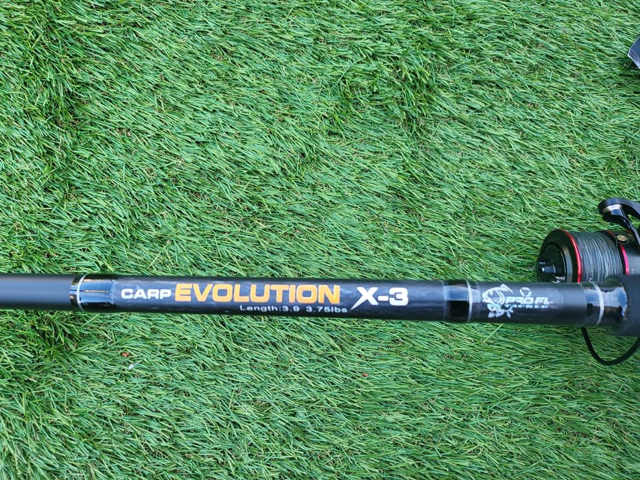 Шаранджийски комплект FL-въдица +макара