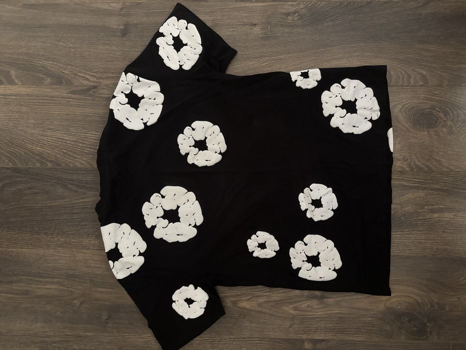 tricou negru denim tears
