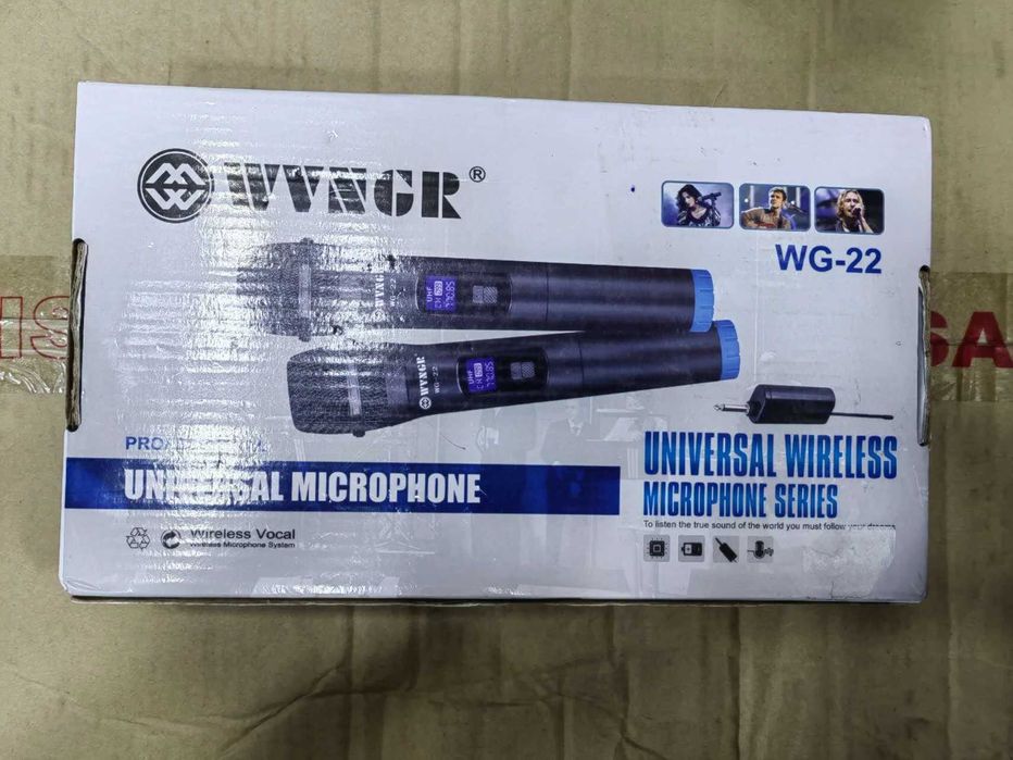 Комплект 2 безжични микрофонa, Вокални, Преносими, Качествен звук