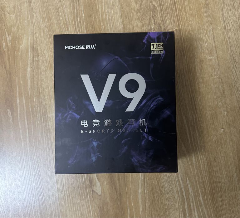Игровые наушники MCHOSE V9 PRO в черном цвете