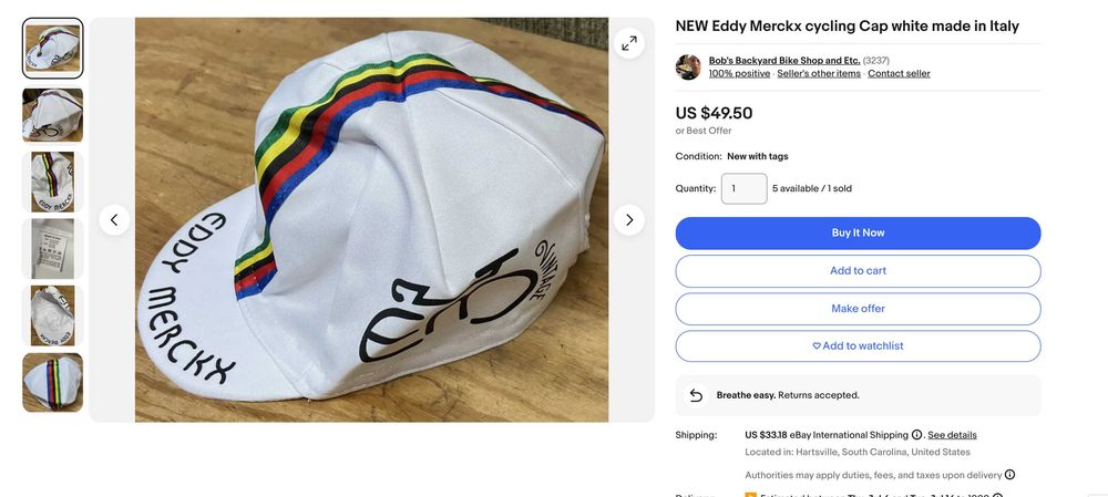 Cycling Caps / Tour De France - Shirts and musette bag