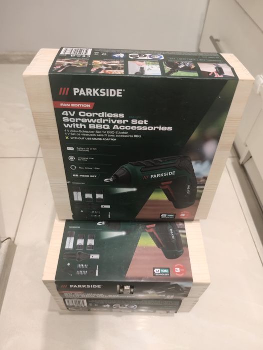 ПЕРФЕКТЕН КОЛЕДЕН ПОДАРЪК! Комплект акумулаторен тирбушон и сет барбек