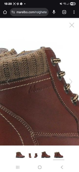 Ghete piele nabuc unisex