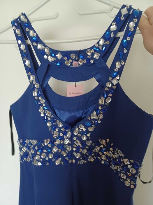 Официална рокля с камъни