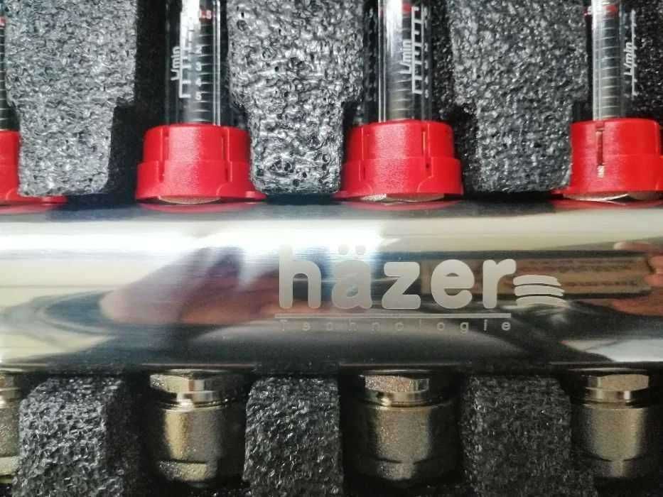 Distribuitor cu debitmetru pentru incalzire in pardoseala 4--13 cai