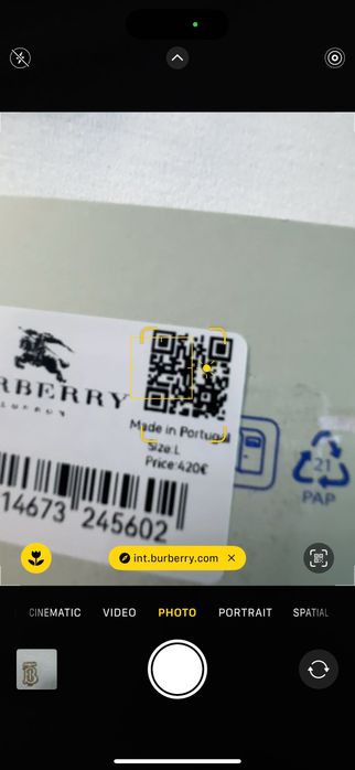 Burberry-Автентична чисто нова мъжка тениска номер Л