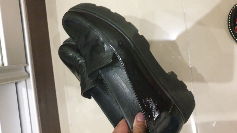 Черни обувки..Обувки Esprit сребърни.Змийски Зара,естествена велур,чер