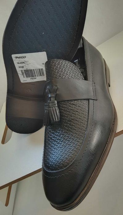 Pantofi loafers tassel premium River Island 42 piele naturala