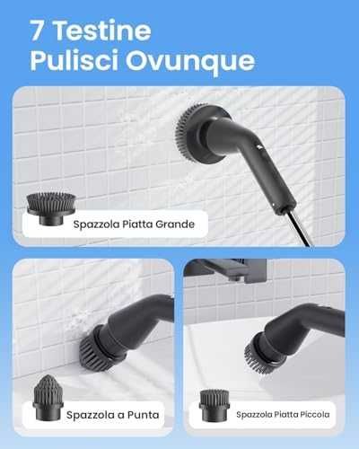 Leebein електрическа почистваща четка 2025 с 7 накрайника