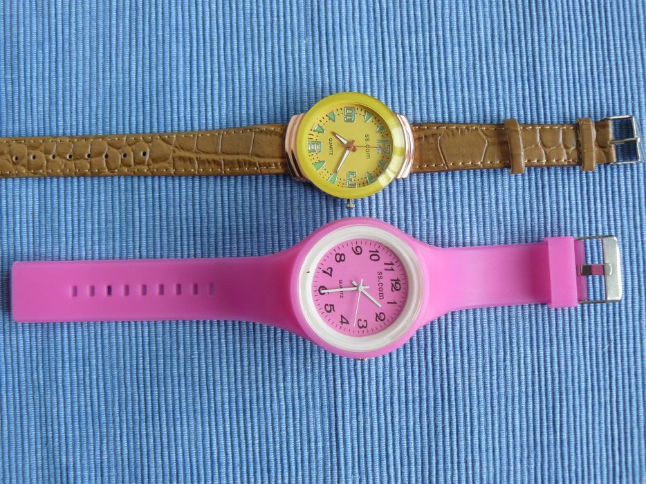 CEAS DAMA "SS.COM" CS 02 -2M ,mecanism quartz,curea silicon si piele e