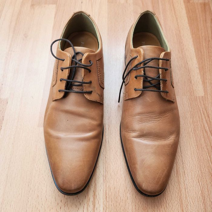 Pantofi piele maro deschis - barbati 43