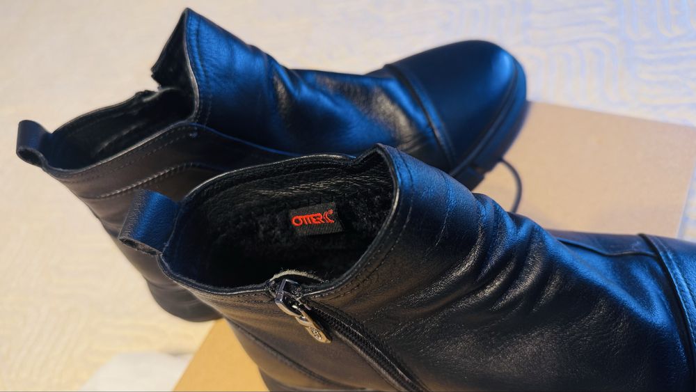 Ghete de barbat, imblanite, din piele naturala Other