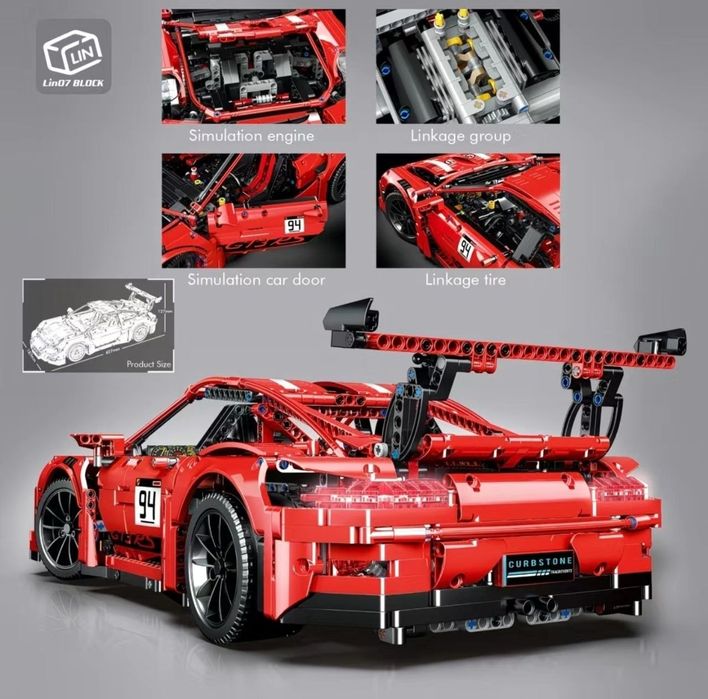 Конструктор лего Porsche 911, лего супрекар