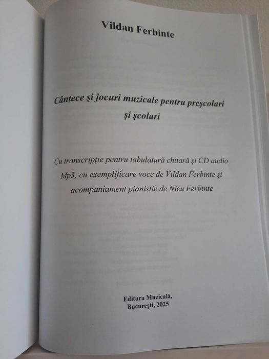 Cântece și jocuri muzicale pentru preșcolari și școlari