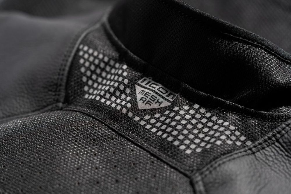 Geacă Icon Mesh AF Leather negru