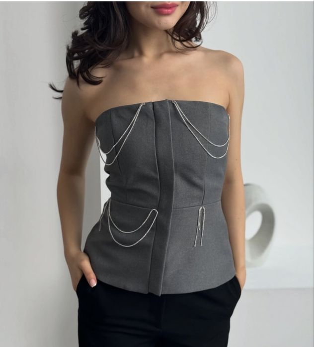 Корсет серый новый