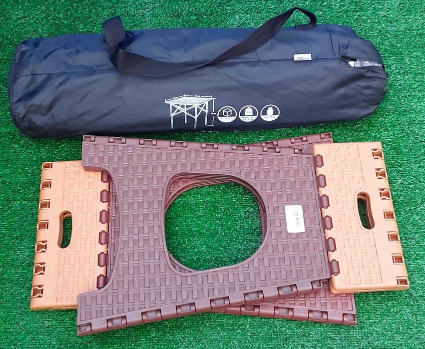 Masa pliabila din Aluminiu cu 2 scaune pliabile NOI - 195 Lei