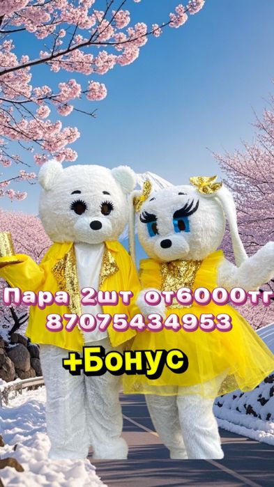 Мишки на покат АКЦИЯ ПАРА 6000тг