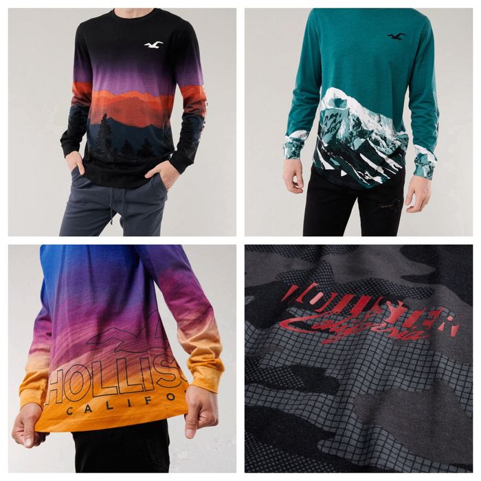 bluze barbati M,L Hollister