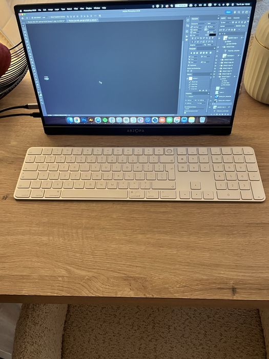 Комплект -Mac Mini M1 2020, Монитор Arzopa 16.1 инча, Apple клавиатура