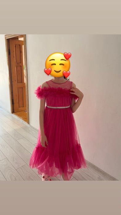 Rochie fetite - roz tip  printesa