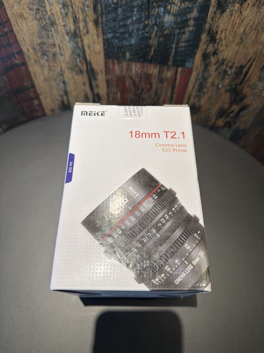Obiectiv foto Meike 18mm T2.1 Cinema Lens S35 Prime  EF-mount • NOU •