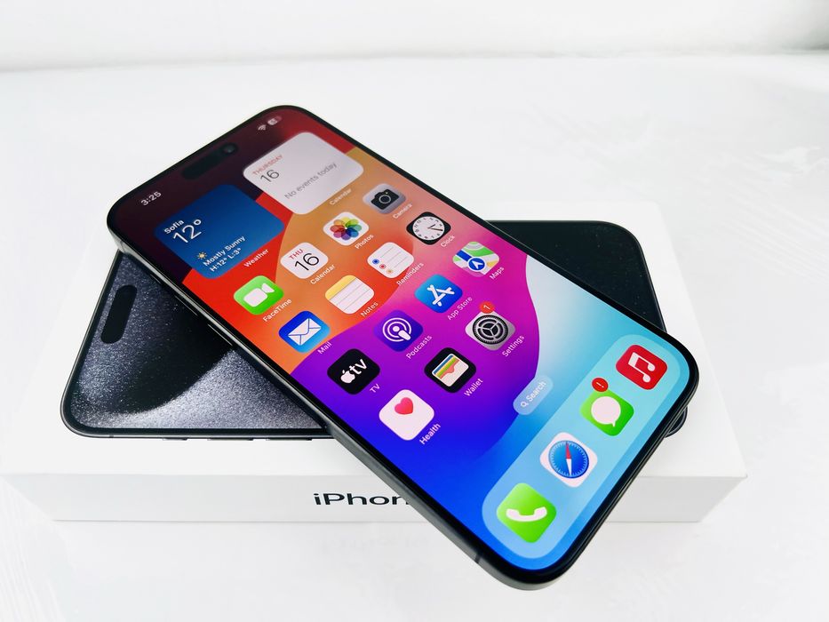 Apple iPhone 15 Pro Max 256GB Black Перфектен! Гаранция!