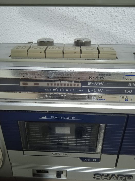 Касетофон SHARP GF450 JAPAN 1983 работи